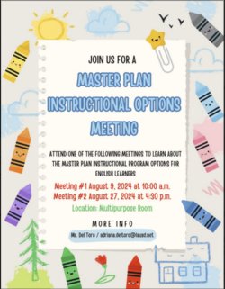 Master Plan Instructional Options Meeting